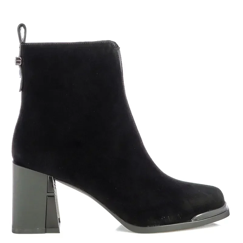 Дамски Боти На Ток CARLO FABIANI – 2636002 BLACK SUEDE