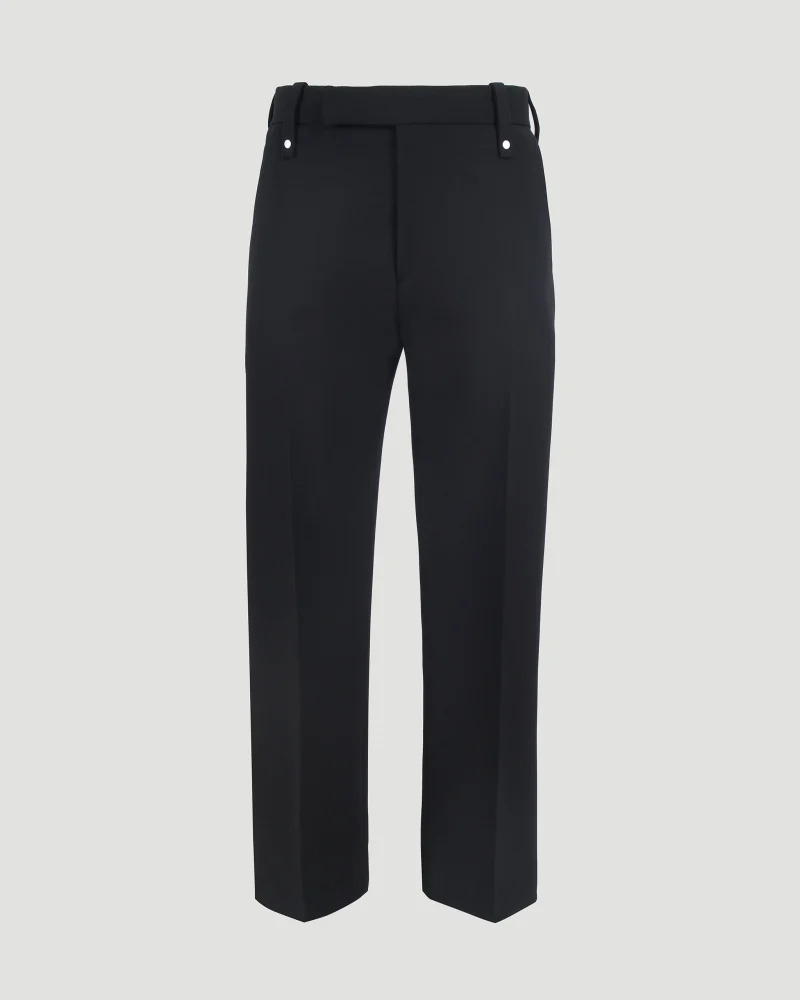 Straight-Leg Wool Trousers