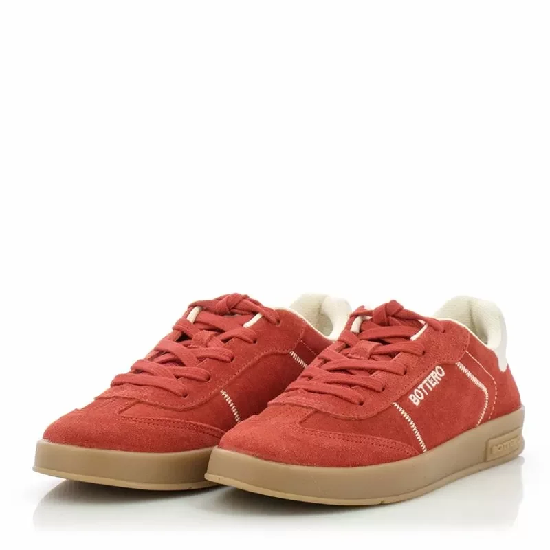 Дамски Сникърс BOTTERO – 364903 VERMELHO/OFF WHITE — снимка 3