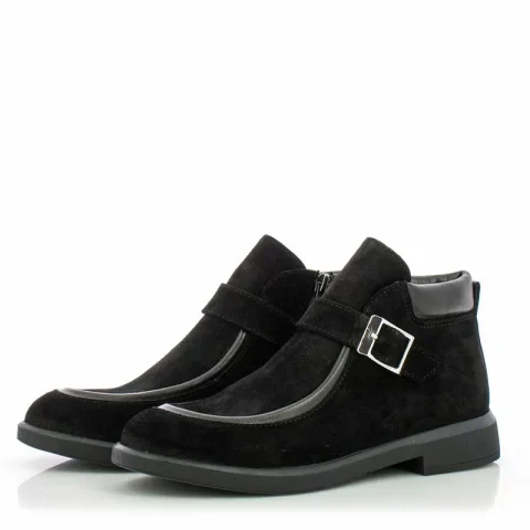 Дамски Равни Боти CARLO FABIANI – 26103464 BLACK — снимка 3