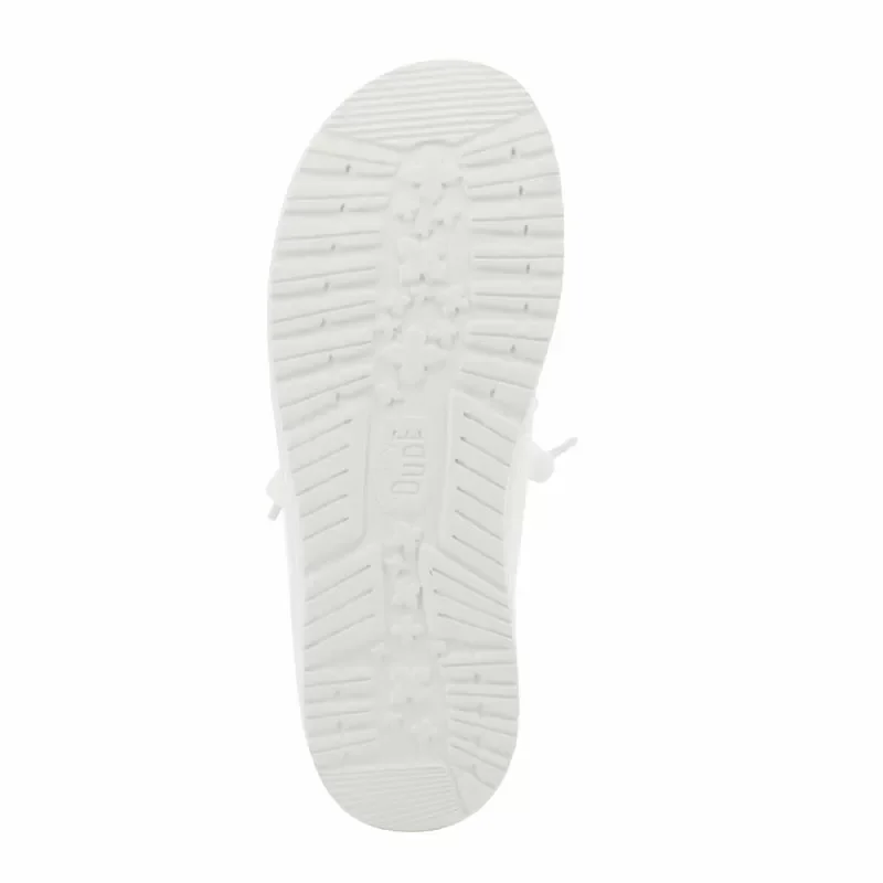Дамски Ежедневни HEY DUDE – 40065-100 WENDY FUNK MONO WHITE — снимка 4