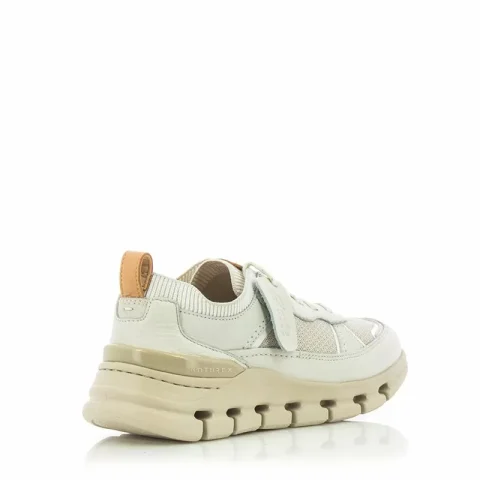Дамски Сникърс CLARKS – 26176408 NATURE X COVE OFF WHITE COMBI — снимка 3