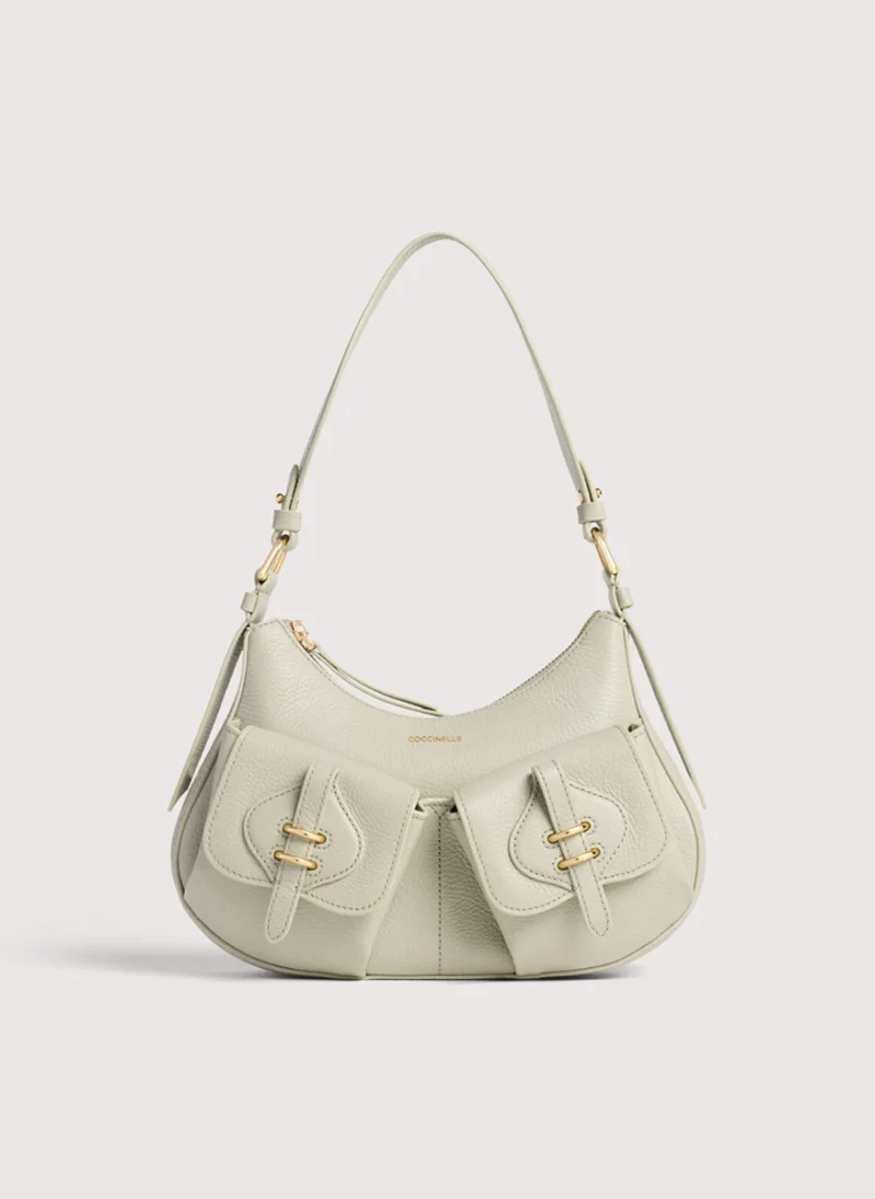 Чанта Coccinelle Mavery Pocket Eucalipto