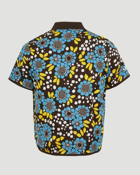 Floral Knit Polo Shirt — снимка 3