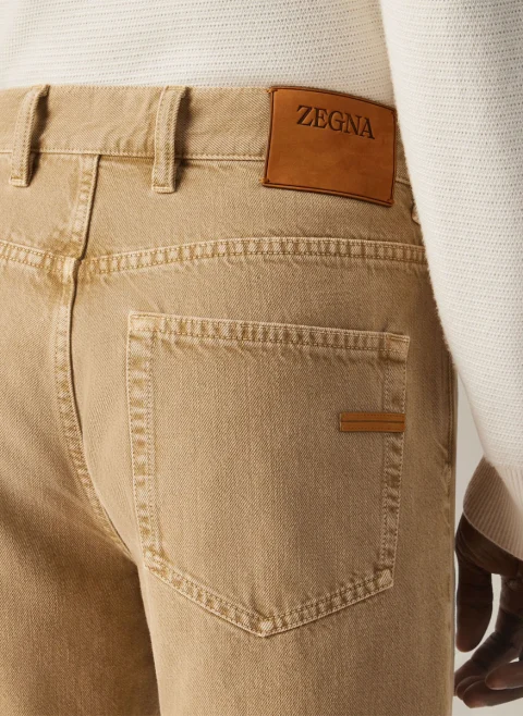 Панталон от деним Zegna — снимка 4