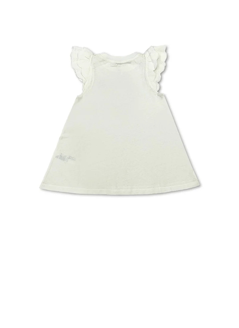Рокля с детайли от плетиво Zimmermann Kids — снимка 2