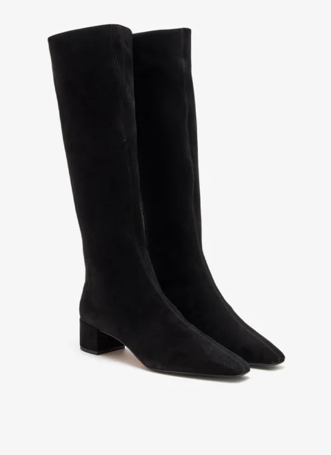 Велурени ботуши 'Saint Honore' Aquazzura — снимка 3