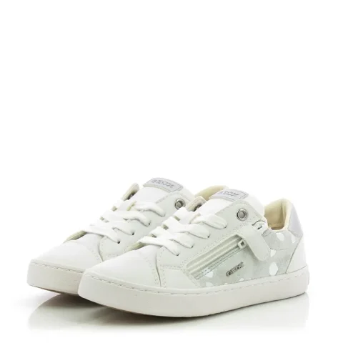 Сникърс Момичета GEOX – J02D5B C1002 JR KILWI GIRL OFF WHITE — снимка 3
