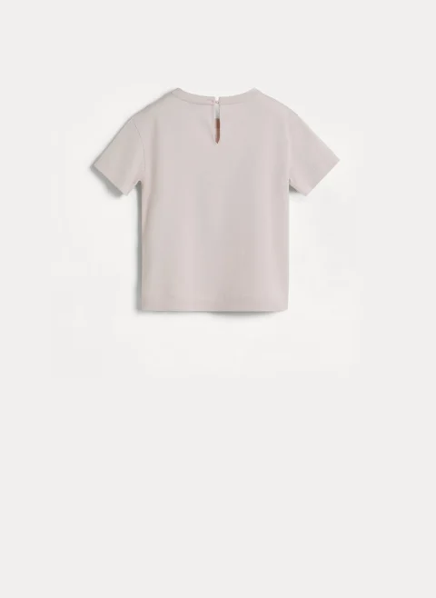 Тишърт с раиран мотив Brunello Cucinelli Kids 8-10 — снимка 2