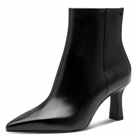 Дамски Боти На Ток TAMARIS – 1-25358-45-003 BLACK LEATHER — снимка 3