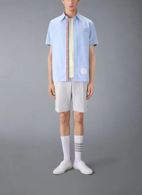 Тишърт с '4-bar' детайл Thom Browne — снимка 7