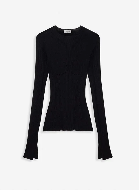 Пуловер с коприна Lanvin — снимка 10