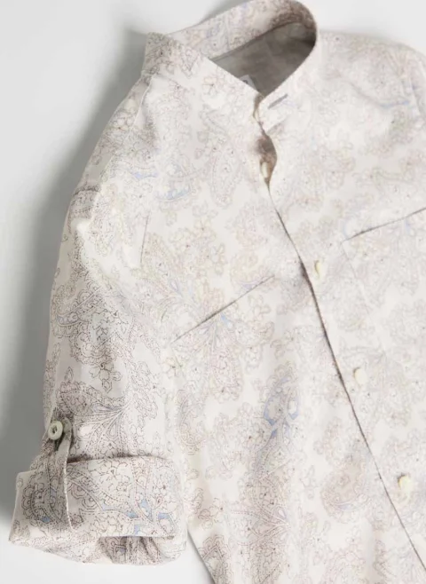 Риза с принт 'Paisley' Brunello Cucinelli Kids 6 — снимка 3