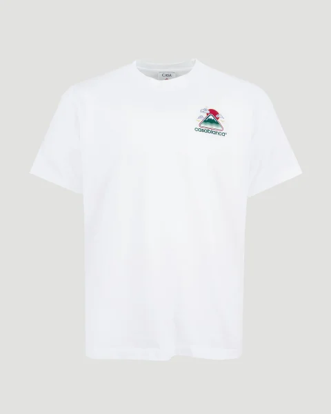 Montagne Ondulee Short-Sleeve T-Shirt in White