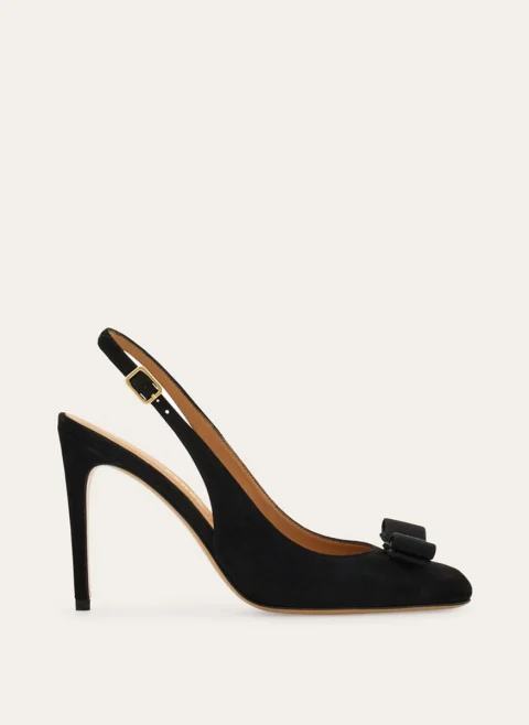 Обувки на ток с панделка Ferragamo