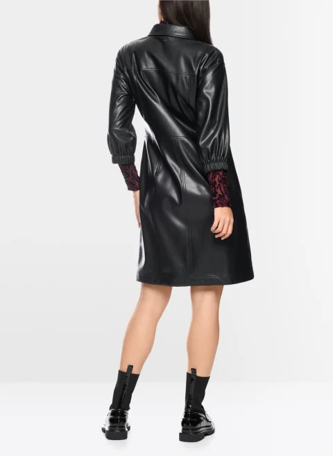 Рокля 'Leather look' Marc Cain Collections — снимка 3