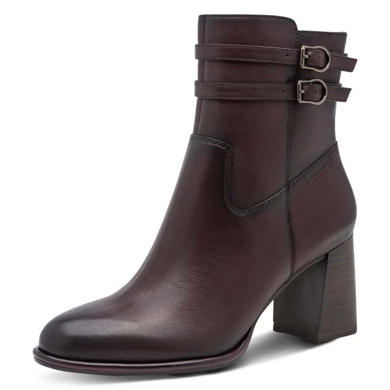 Дамски Боти На Ток TAMARIS – 1-25390-47-537 MERLOT — снимка 3