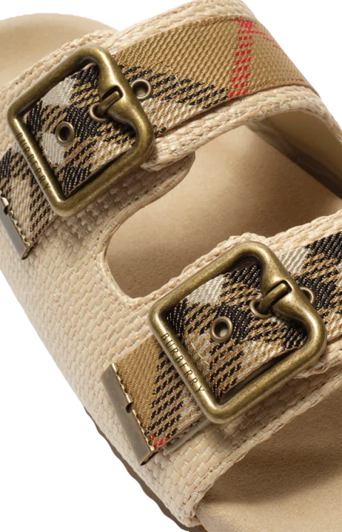 Check Suede Urchin Sandals — снимка 5