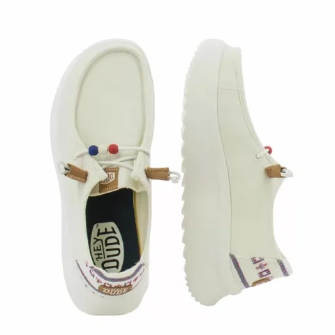 Дамски Ежедневни HEY DUDE – 40739-100 WENDY PEAK WHITE — снимка 5