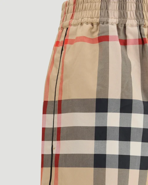 Vintage Check Cotton Trousers — снимка 3