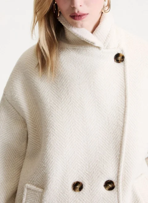 Палто 'Herringbone bouclé' с вълна Marella Mlsbaita — снимка 3
