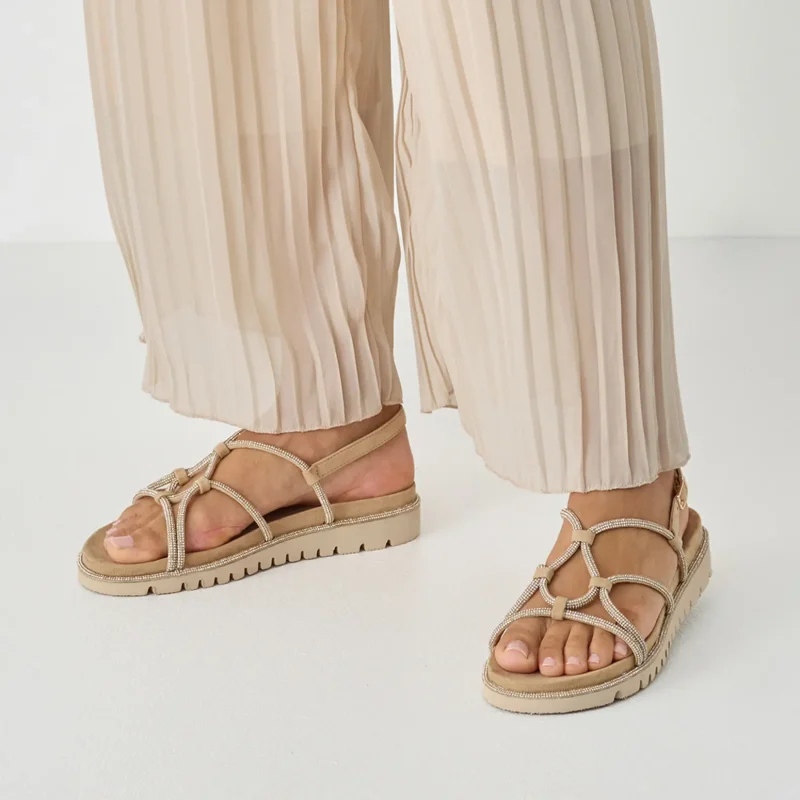 Дамски Равни Сандали TAMARIS – 1-28721-46-930 SAND GLAM — снимка 7