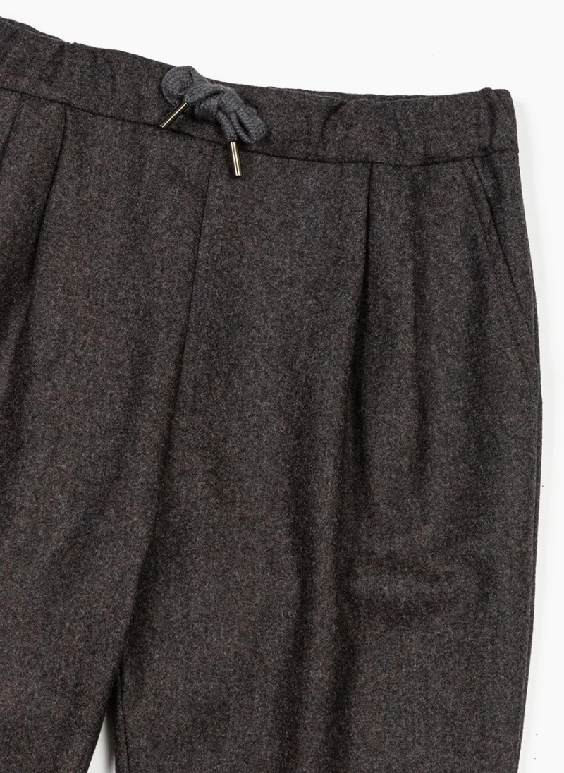Панталон от фина вълна Brunello Cucinelli Kids 4-6 — снимка 6