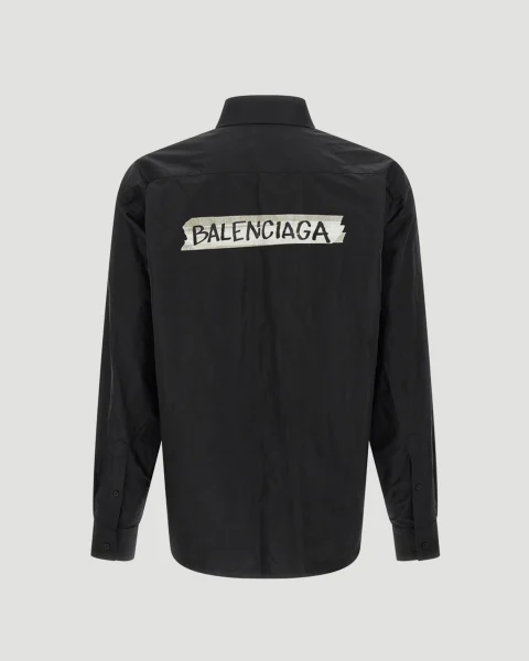Masking Tape Long Sleeve Shirt Large Fit — снимка 3