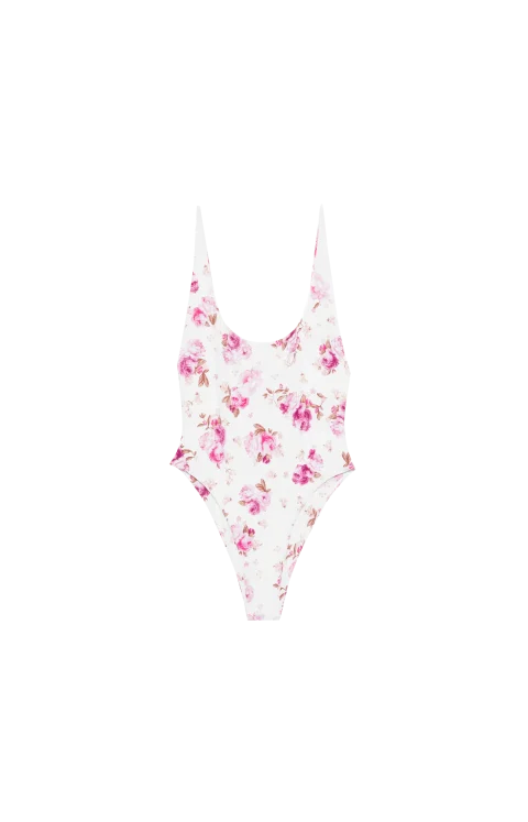 Floral-Print Swimsuit — снимка 2