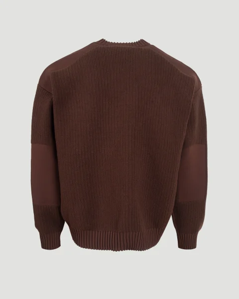 UT Knit Crew Sweatshirt in Mystery Brown — снимка 2