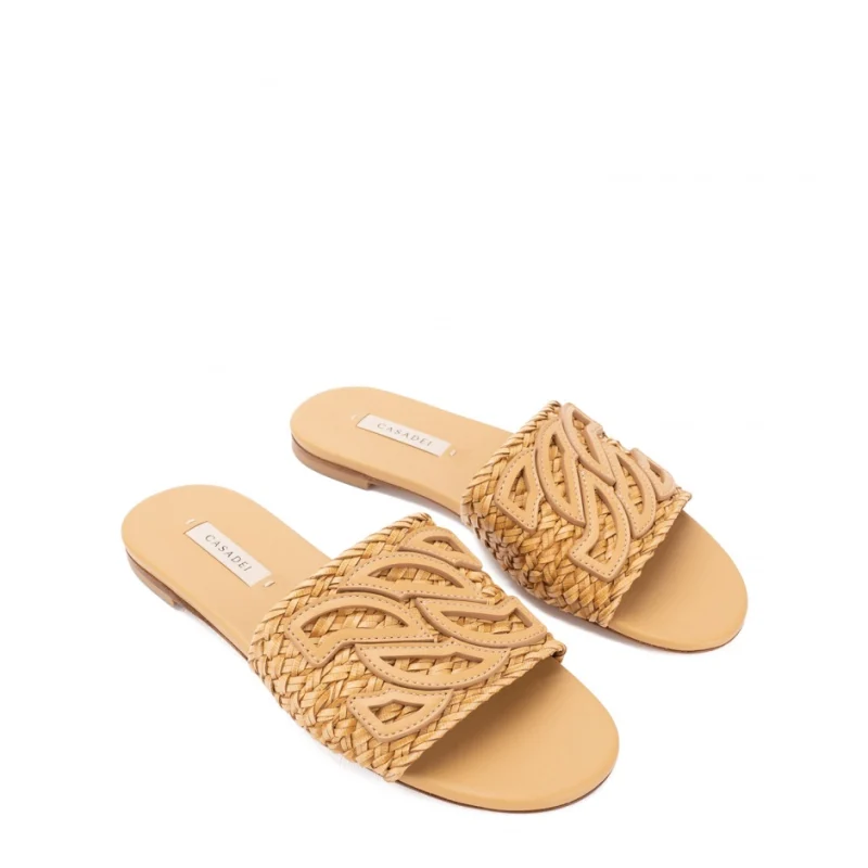 Дамски бежови чехли Ischia Casadei — снимка 5