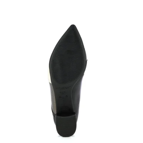Токчета PICCADILLY – 739090 TACI PRETO/PEWTER/OFF WHITE — снимка 4