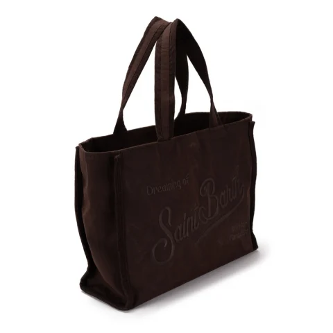 Дамска кафява чанта Vanity SAINT BARTH — снимка 5