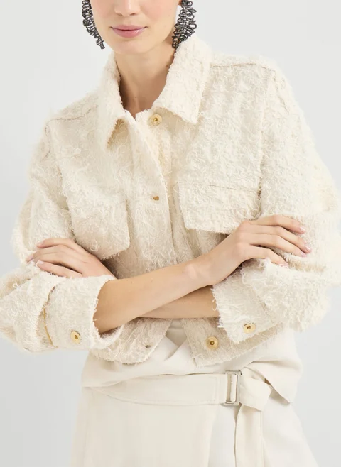Яке 'Fuzzy' с монили Brunello Cucinelli — снимка 4