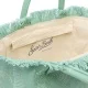 Зелена плажна чанта Vanity SAINT BARTH — снимка 5