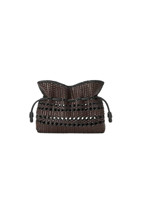 Medium Flamenco Clutch in Woven Nappa Calfskin
