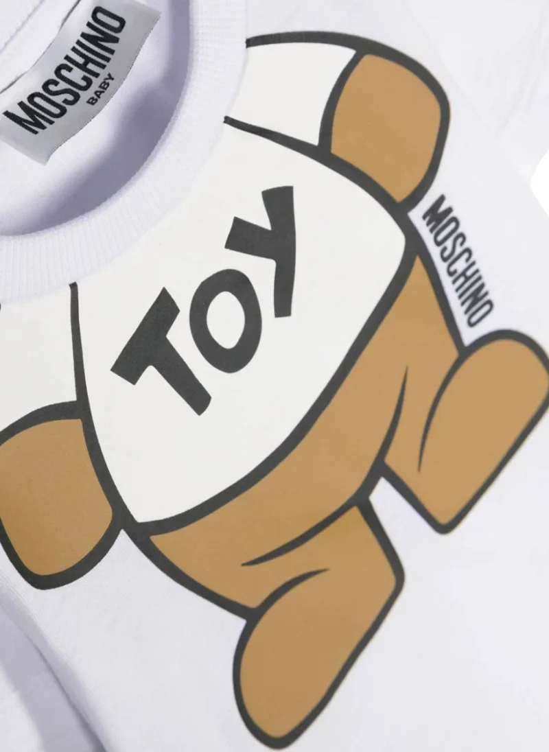 Тишърт с принт Moschino Kids — снимка 6