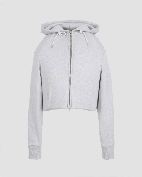 Grey Padded Hoodie