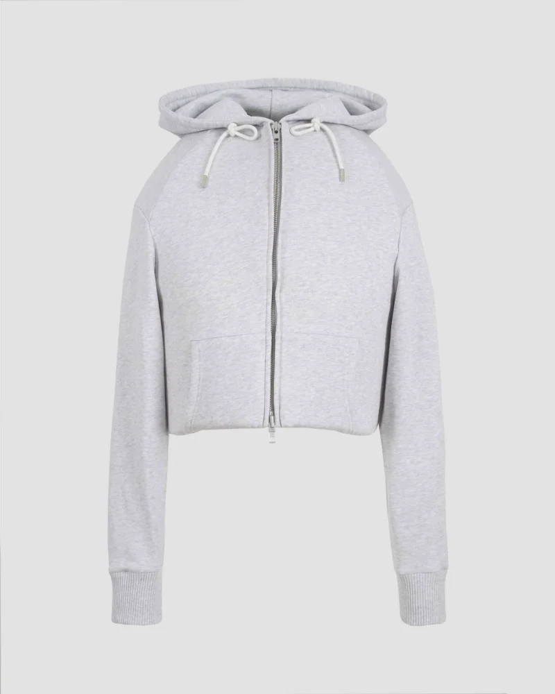 Grey Padded Hoodie
