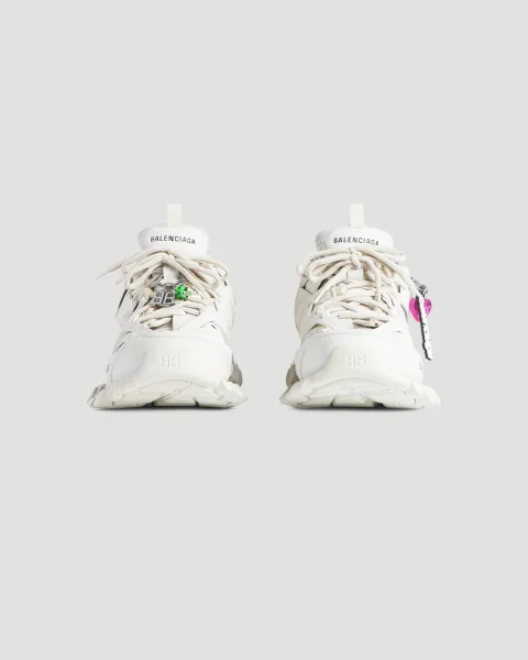 Track Sneaker with Charms in White — снимка 3