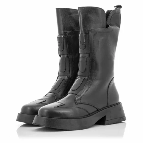 Дамски Кубинки CARLO FABIANI – 99 CRAZY HI BLACK — снимка 3