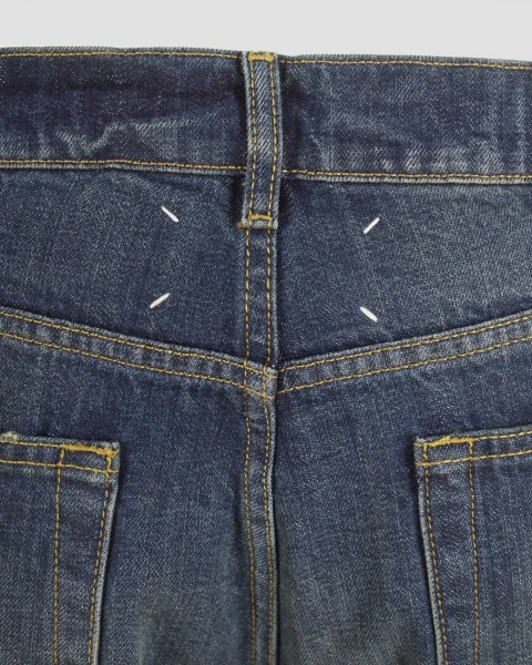 Straight-Leg Jeans in Blue Wash — снимка 2