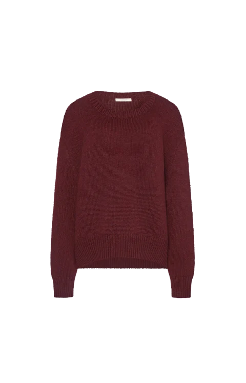 Parth Sweater in Burgundy Melange