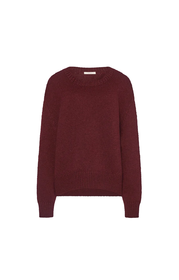 Parth Sweater in Burgundy Melange