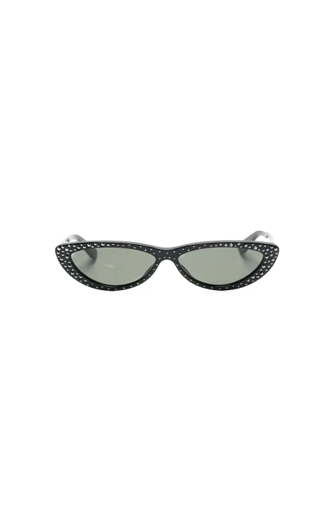 Crystal-Embellished Cat-Eye Sunglasses