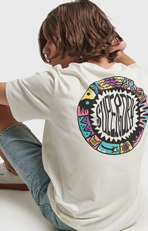 Памучна тениска VINTAGE TRIBAL SURF — снимка 5