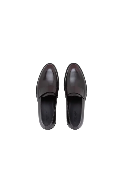 Slippers in Brushed Leather with a Leather Sole — снимка 3