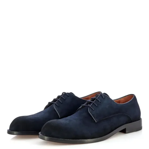 Мъжки Офис Обувки BOSS – 50563099 TAYIL-L DERB SDFS DARK BLUE — снимка 3