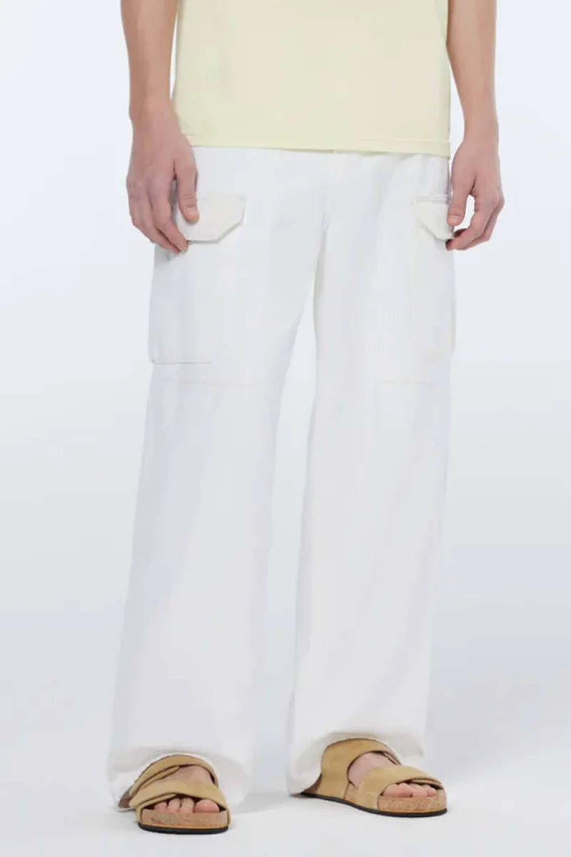 Jeans The Daze Loose Fit Cargo 179922 SC100 faded white — снимка 2