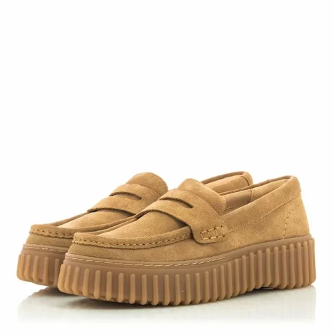 Дамски Лоуфър CLARKS – 26171956 TORHILL PENNY LIGHT TAN — снимка 2